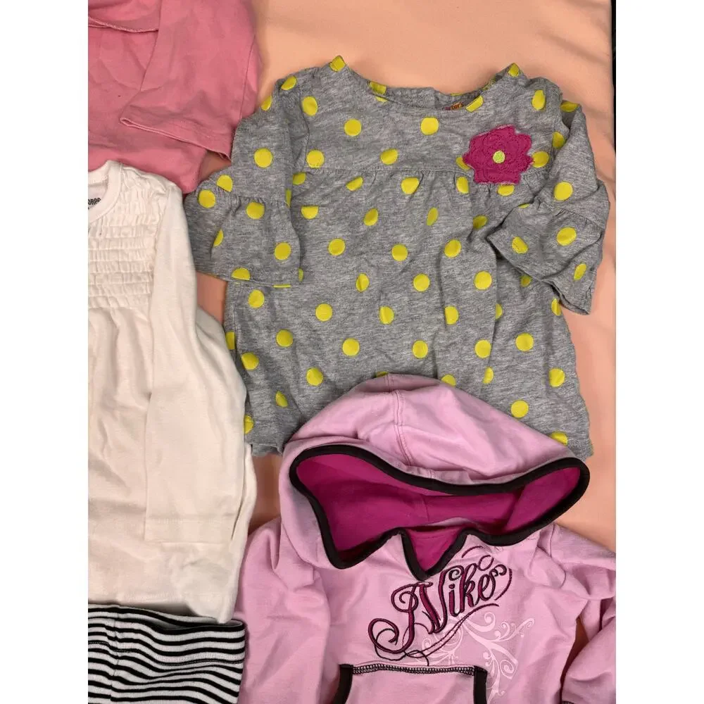 Girls 18M Fall Winter Clothing Bundle 8 Pc Nike Disney Gymboree Carters SKU #917